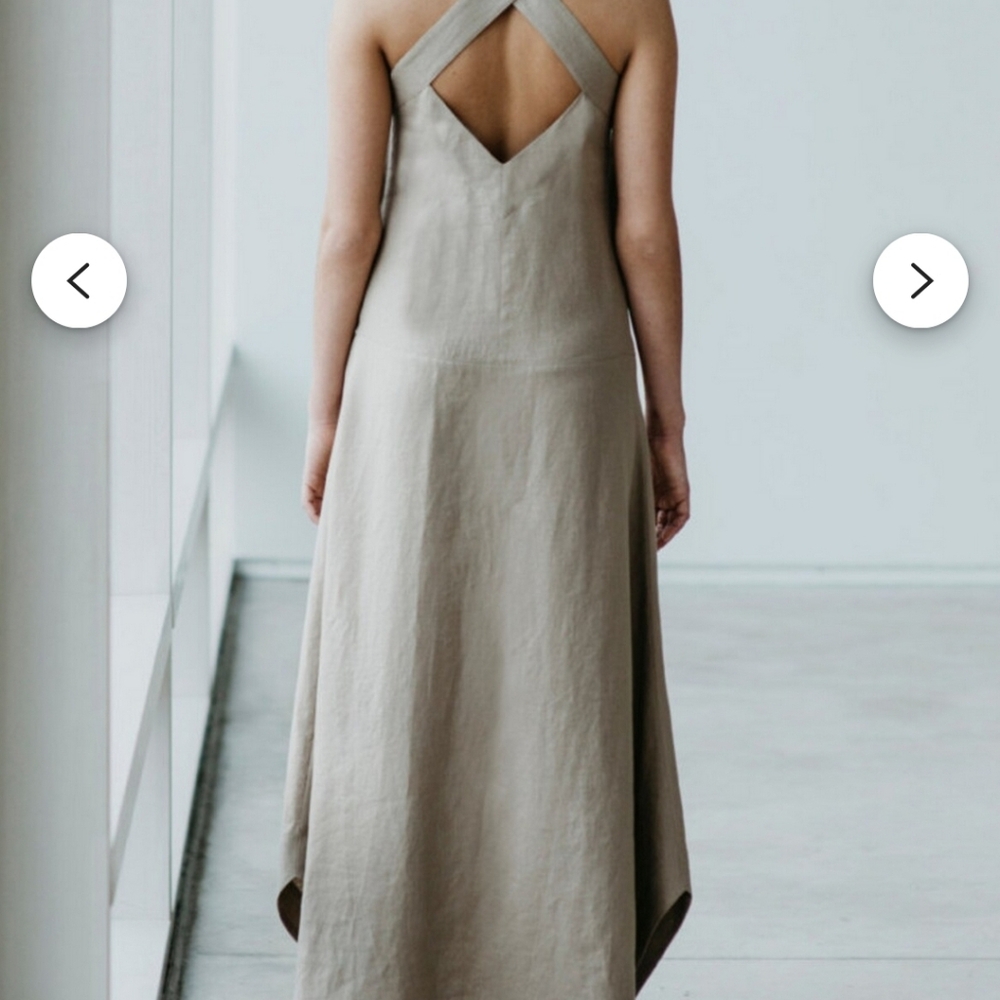 linen cottagecore etsy dress ret $175 size S - Picture 3 of 5